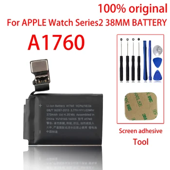 100% Оригинальный 38 мм аккумулятор для Apple Watch Series 2 для Series 2 A1760 (2-го поколения) Батареи Bateria