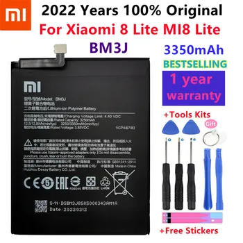 Оригинальный аккумулятор Xiao Mi BM3J для телефона Xiao Mi 8 Lite, сменный полимерный аккумулятор высокой емкости MI8 Lite, 3350 мАч, с бесплатными инструментами