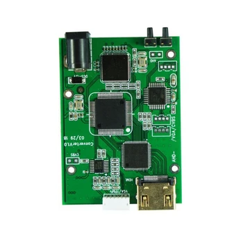 Плата преобразователя видеосигнала высокой четкости JABS AHD41 4-В-1 AHD TVI CVI CVBS-Совместимая плата преобразователя сигнала VGA CVBS
